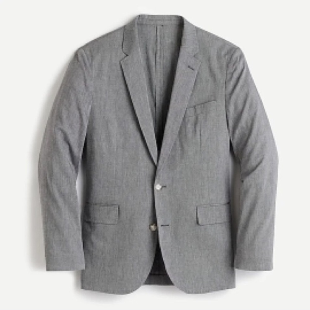 J.Crew Ludlow Slim-fit Unstructured Suit Jacket in Cotton-linen 40R